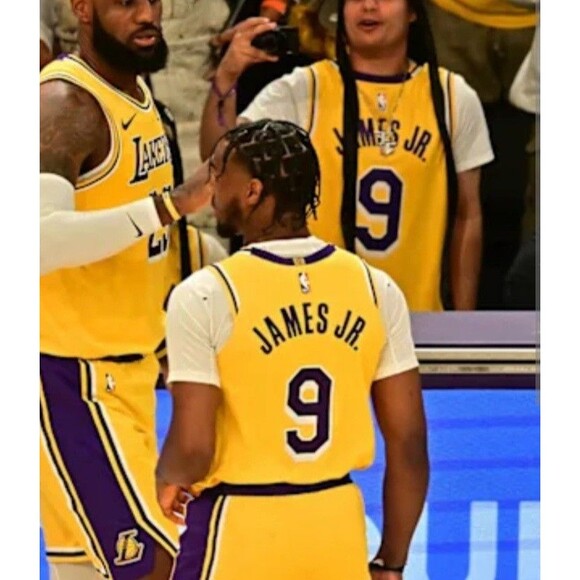 Bronny James Jr. (Nike)-(Lakers)-(Yellow)-(Jersey)-(New Condition)-(XL)-$95.00 - Picture 8 of 11